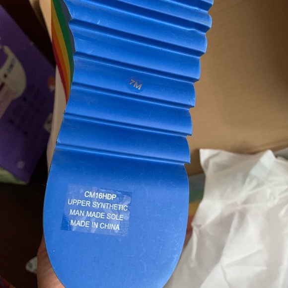 NIB Dolls Kill x Current Mood Happy Daze Platforms Shoes Size US 7 Women - Picture 11 of 11